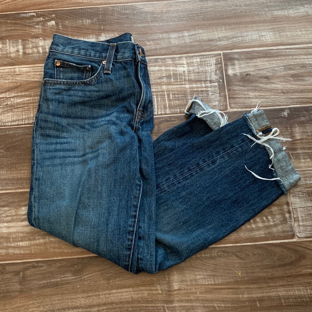 J. Crew Point Sur Slouchy Boyfriend Jeans 100% Cotton Sz 27